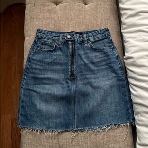 Hollister Ultra High-Rise Denim Mini Skirt